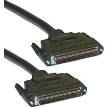 CableWholesale SCSI III LVD Cable, Black, HPDB68 (Half Pitch DB68) Male, 34 Twisted Pairs, 3 Foot