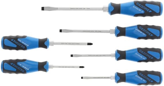 Gedore 1878743 (Series SK 2154 PH-06) 3C screwdriver with striking cap 6 pieces