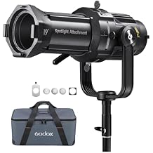 Godox VSA-19K Optical Snoot Projector Attachment with 19 Projection Lens, Spotlight Modifier for Bowens Mount LED Light, Compatible with Godox SL100Bi, LA200Bi, SL300III, Aputure Amaran, NEEWER FS230