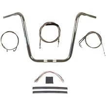Hill Country Customs 1 1/4" Chrome 18" Ape Hanger Handlebar Kit 2007-2010 Harley Softail Fatboy- BC-HC-11418CT-ST10