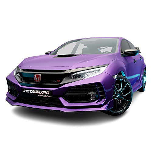 KPMF K75568 Matte ICED Amethyst Titanium 3in x 5in Sample Size Vinyl Car Wrap Film