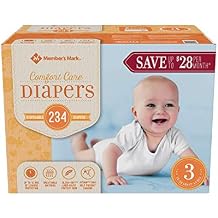 Member's Mark Comfort Care Baby Diapers Size 3 - 224 ct.