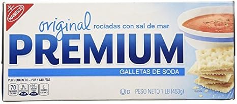 Nabisco, Premium, Sea Salt Topped Original Saltine Crackers, 16oz Box (Pack of 2) by Nabisco
