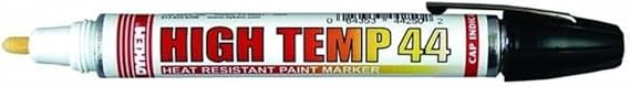 DYKEM Paint Marker,High Temp,Black,Medium Tip