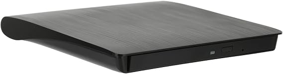 External DVD Drive USB 3.0 Enclosure for 9.5mm DVDRW/Combo/CD - Plastic Optical Drive for Laptop Desktop (Black)