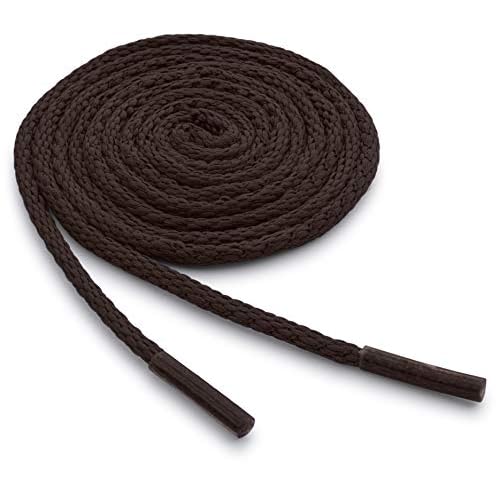 Waxed Very Thin Dress Round Shoelaces 2 Pair Pack - Made in the USA