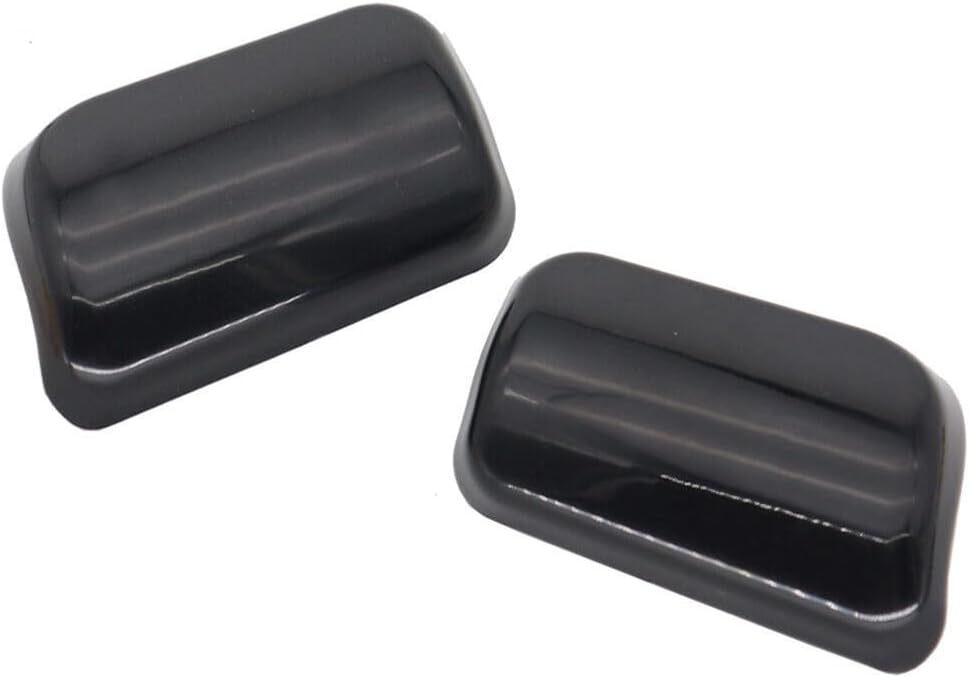 Headlight Washer Nozzle Cap Cover for Volvo XC90 2002-2006 OE 30698208 30698209 Black ABS Plastic Pair Easy Install