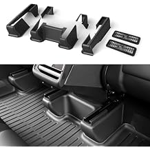 Topfit Custom Fit Underseat Protector for Tesla Model Y Juniper 2025-2026,2nd Row TPE Kick & Slide Cover with Fleece Backing, All-Weather Interior Accessories