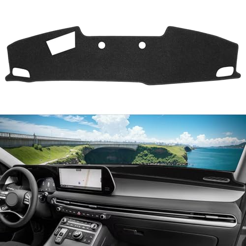 SKYLOTEC Dashboard Mats Dash Covers Pad Compatible with Hyundai Palisade with HUD 2020 2021 2022 2023 2024 2025 Dash Carpet Protector