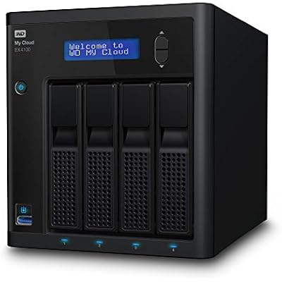 WD 4TB Diskless My Cloud EX4100 Expert Series 4-Bay Network Attached Storage - NAS - WDBWZE0000NBK-NESN
