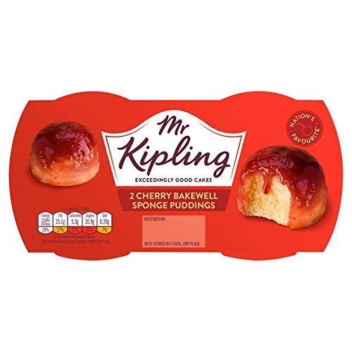 Mr Kipling Cherry Bakewell Sponge Pudding - 108g - Pack of 3