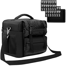 RPG Game Accessories Organizer Bag for D&D Game. Tabletop Game Storage Case for DND miniatures, DM's Guide, Player's Handbook,DM screen,Grid Mat,Dice,Token & More.