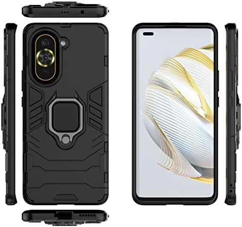 Case for Huawei Nova 10 Pro Case Cover,Magnetic Car Mount Bracket Shell Case for Huawei Nova 10 Pro GLA-AL00 Case Black
