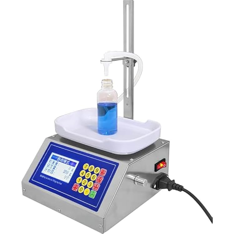 Digital Liquid Filling Machine, 2 300g Filling Machine, Weighing Filling Machine, Digitally Controlled Peristaltic Pump, Flow Rate Maximum. 1200 Ml min, Automatic Weighing