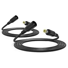 Belker 2 Pack 3&6FT DC Extension Cable,12 Volt Power Extension Cable Cord for CCTV IP Security Camera Indoor Wireless IP Camera Standalone DVR Baby Monitor Router LED Strip Light Printer