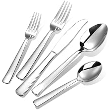 Silverware Set for 4, Prendcyx 20-Piece Heavy Duty Flatware Cutlery Set, 18/0 Food-Grade Stainless Steel Tableware Set, Dishwasher Safe for Home, Restaurant, Wedding, Party, Mirror Polished