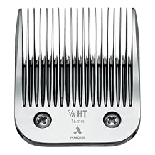 Andis 64930 UltraEdge Detachable Blade Size 5/8HT Carbon Steel Pet Clipper Blade, Hybrid Tooth, Professional Grooming Performance