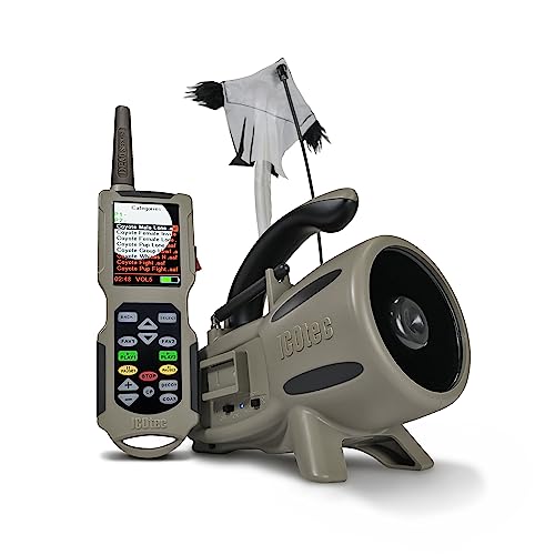 Icotec Nomad Programmable Predator CallDecoy Combo with Bluetooth - 165 Professional Sounds Included - Plays 2 Sounds simultaneously - Holds up to 2,000 Sounds - Pristine Sound Quality
