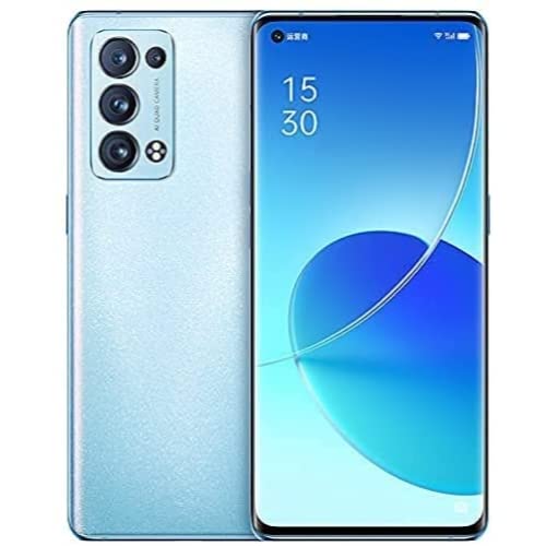 Oppo Reno 6 Pro 5G Dual CPH2247 256GB 12GB RAM Factory Unlocked GSM Only | No CDMA - not Compatible with VerizonSprint International Version - Arctic Blue