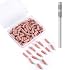100pcs Small Nail Sanding Bands for Nail Drill,3.1mm Mini Nail Sanding Mandrel Bits 180 Grit Fine Nail File Drill Bits for Acrylic Nails Gel Manicure Pedicure Nail Prep Salon Supplies,Pink