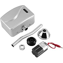 Urinal Valve, Bathroom Toilet Exposed Wall Mounted Automatic Sensor Touchless Urinal Flush Valve DC 6V
