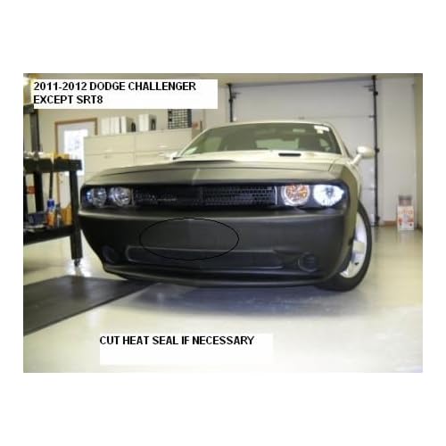 Lebra 2 Piece Front End Cover Black - Car Mask Bra - Fits - Dodge Challenger Except Srt8 2011 2012 2013 2014 11 12 13 14