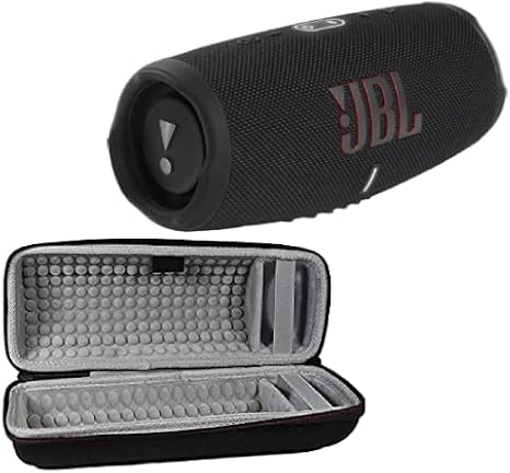 JBL Charge 5 - Portable Bluetooth Speaker with Exclusives Hardshell Travel Case with IP67 Waterproof and USB Charge Out (Black), Charge 5 with Case