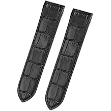 PURYN Genuine Leather watch strap For cartier Santos Santos 100 men and women leather Watchband 20mm 23mm
