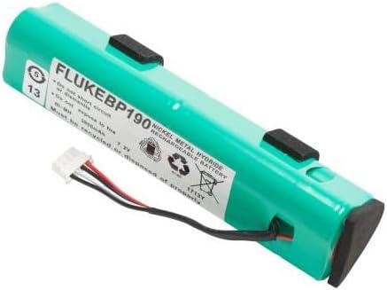 Fluke BP190 Rechargeable NiMH Battery Pack, 3500 mAh Capacity, 7.2V Voltage, For ScopeMeter 190 and 190C series