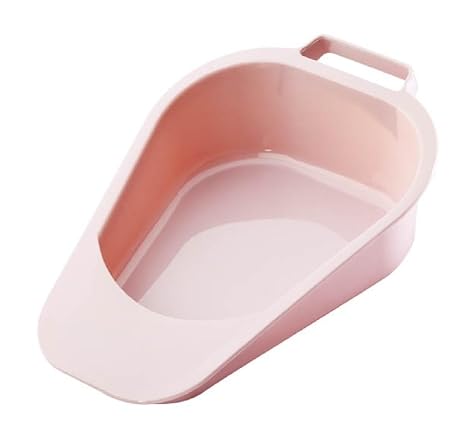 Carex Fracture Bed Pan with 47.3 oz Capacity, Portable Bed Pans for Elderly, Easy Clean Bedpan with Convenient Back Handle for Easy Grasp, Lightweight Female Urinal, Bedpan for Bound/Bedridden Patient