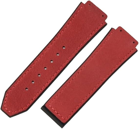 26 x 19mm Replacement Leather Watch Bracelet Men's and Women's Leather Watch Strap for HUBLOT Big Bang