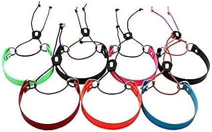 Full Grip Supply SureFit 3/4'' Biothane E-Bungee Collar Small 8''-16'' Neck Size Quick On/Off E-Collar Strap Fits Educator Dogtra (Coyote Brown w/Acid Purple Bungee)