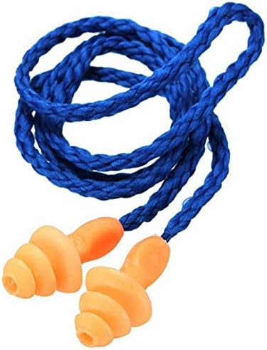 5 Pcs Ear Plugs with Cord Soft Silicone Authentic Noise Reduction Ear Plugs for Christmas Tree