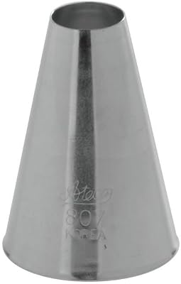 Ateco # 807 - Plain Pastry Tip .56 Opening Diameter- Stainless Steel