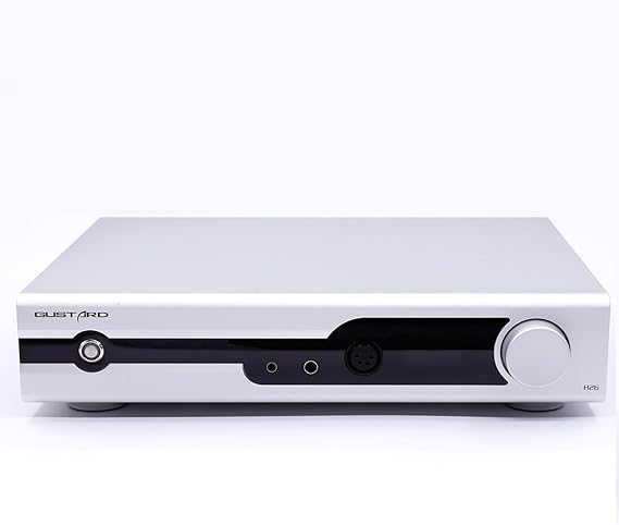 Gustard H26 Fully Balanced Class A Headphone Amplifier LME49720 x2 Op-Amps Discrete Pre-Amplifier 6.35mm/4.4mm Balanced/4-Pin-XLR Headphone/Stereo RCA Output Headphone Amp (Black)