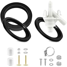 Rakiyada Upgraded RV Toilet Valve Replacement Kit with Seal Kit Compatible with Dometic 300, 301, 310, 311, 320, 321