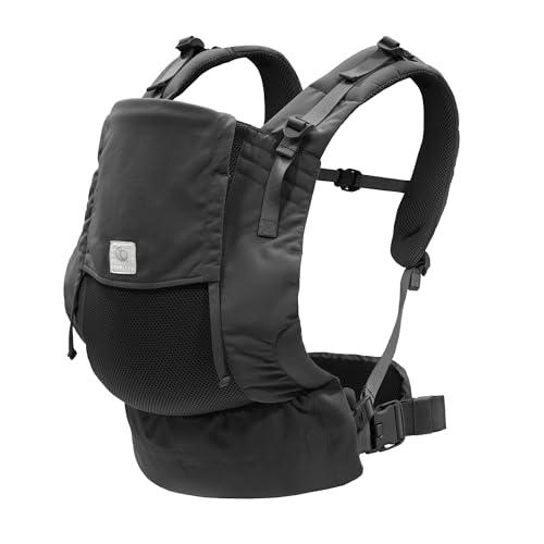 Stokke Limas Mesh, Anthracite - Breathable Baby Carrier with High-Performance Fabrics - Safe for Babies from 1 Month8.8-33 lbs - Includes Detachable Pouch for Essentials