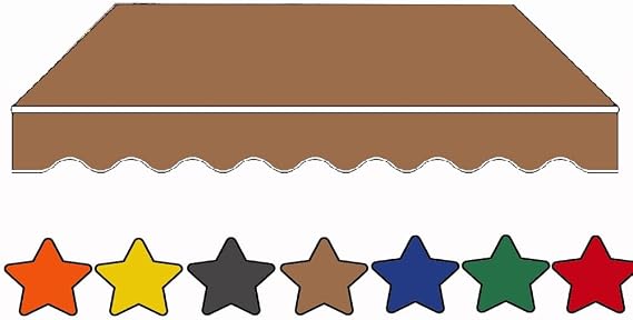 8x7 12x10 13x8 10x8ft Retractable Awning Fabric Replacement for Patio Outdoor Sun Shade Awning Cover for Window Door Market(Coffee,16x13ft/500x400cm)