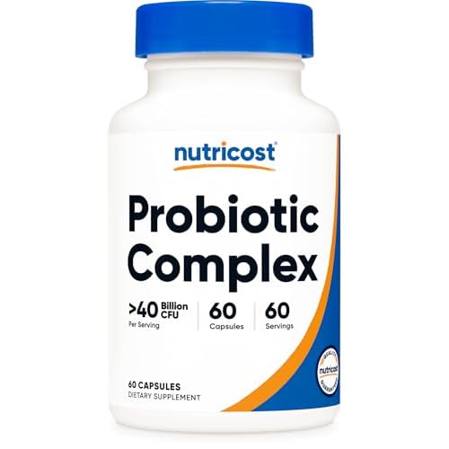 Nutricost Probiotic Complex 40 Billion CFU 60 Capsules - GMO-Free, Gluten-Free