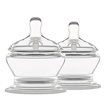 PopYum Stage 4 Extra Fast Flow Anti-Colic Nipples, 2-Pack, 9+ Months, 100% Soft Silicone Natural Latch Breast-Like Bottle Replacement Nipple
