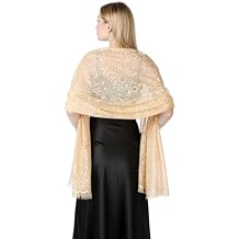 Shawls and Wraps for Evening Dresses Lace Scarfs for Women Pashmina Wedding Formal Shawl
