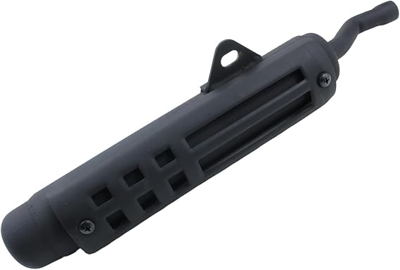 Black Motorcycle Silencer Exhaust Muffler Pipe PW80 PW 80 Pit Dirt Bike Pit Bike