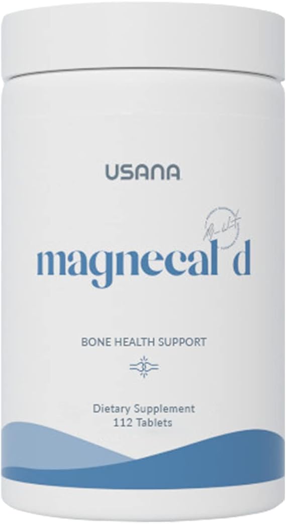 USANA - MagneCal D Calcium & Magnesium Formula - 112 Tablets | With Calcium, Magnesium and Vitamin D In A 1:1 Mineral Ratio To Support Bones, Teeth, Nails, Muscle Function and Nerves
