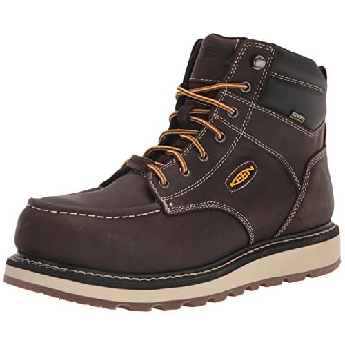 KEEN Utility Mens Cincinnati 6 Composite Toe Waterproof Wedge Work Boots