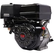 Futchoy 15HP Gas Engine, 4 Stroke 420CC Engine Air Cooling Single Cylinder Recoil/Electric Start Engine Gas Power Gasoline OHV Motor, Multi-Use Engine (420CC)