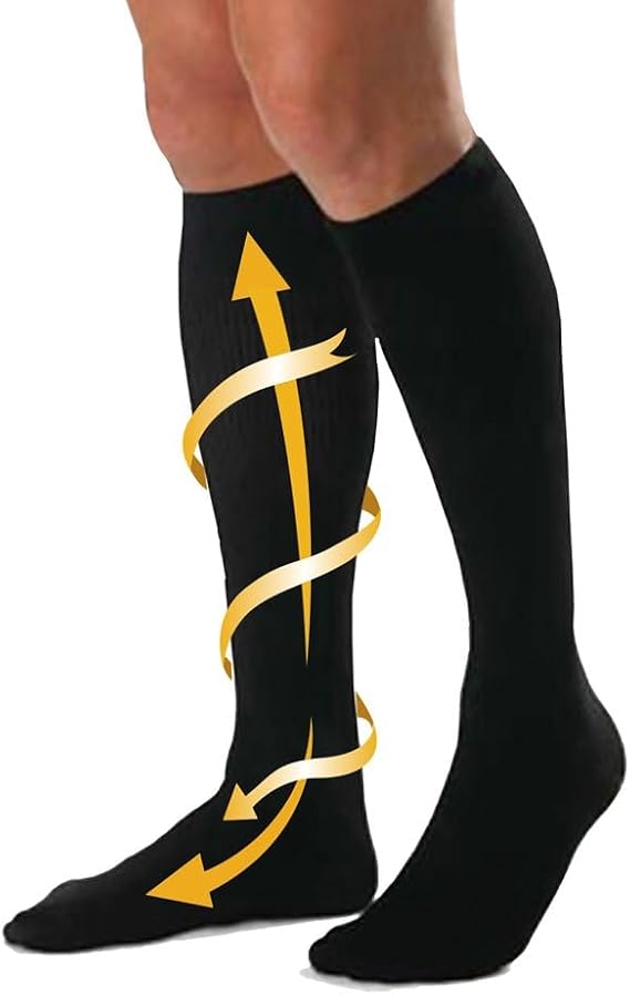 CABEAU Compression Socks - Travel, Help Swelling/Blood Flow, Black, Small