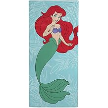 Jay Franco Disney The Little Mermaid Underwater Adventures Bath/Pool/Beach Towel - Super Soft & Absorbent Fade Resistant Cotton Towel Features Ariel, Measures 28 x 58 inches