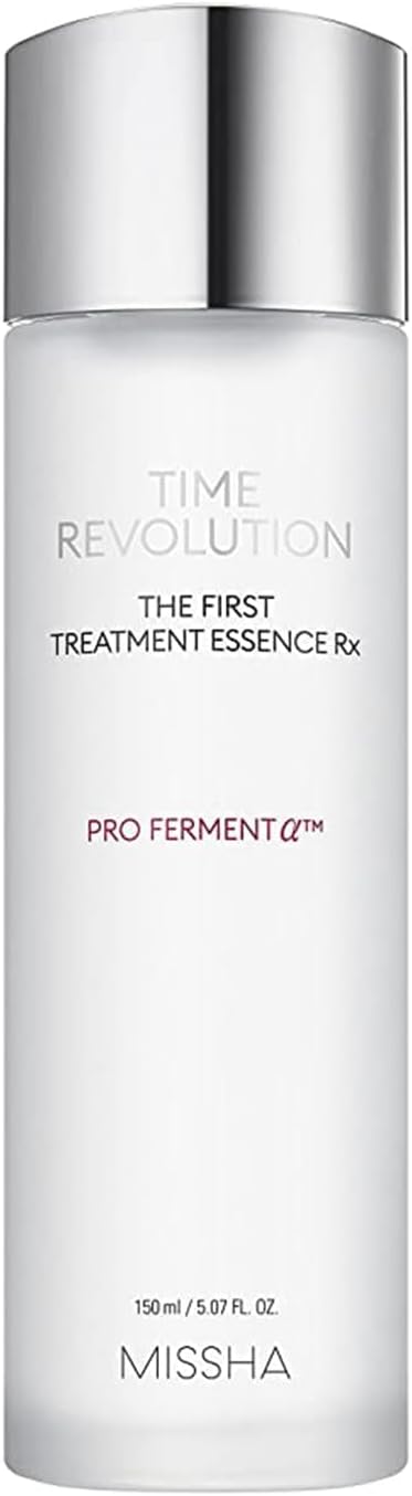 MISSHA Time Revolution The First Essence RX 5.07 oz, Korean Skin Care | k-beauty toner with 80% fermented yeast extract supports moisture, pH balance, and smooth radiance.