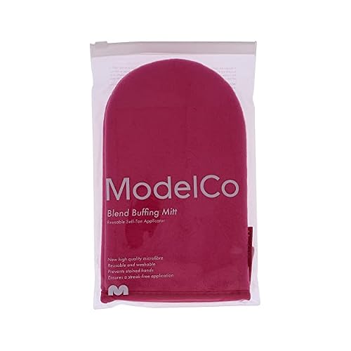 ModelCo Tanning Essentials - Tan Mousse And Blend Buffing Self-Tan Mitt - Blendable, Streak-Free Foam Formula - Ensures Effortless Blending Into The Skin - Protects Hands From Unwanted Staining - 2 Pc
