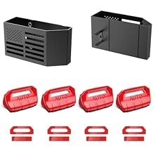 4 PCS Upgrade Window Switch Button Cover Bundle with Upgrade Metal Gear Shift Center Console Organizer for Jeep Wrangler Accessories and Jeep Gladiator